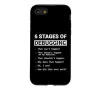 6 étapes du débogage : logique de Codage Amusante Informatique Coque pour iPhone SE (2020) / 7/8