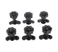 6 Étoile M8 pour Rail Bateau 20-45mm 6 Étoile M8 pour Rail Bateau | Acier pour robuste et plastique dur, résistance , usage intensif, dimensions métriques claires(M8×45mm)
