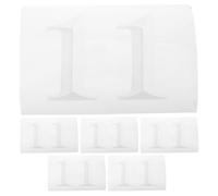 6 Feuilles Autocollants Chiffres, Numéros Blancs PVC | Application Rapide, Visibilité Nette, Identification Facile, Usage Extérieur, Boîte aux Lettres et Bacs