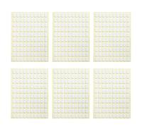 6 Feuilles Autocollants, Patch Autocollant Français Ovale Blanc | Double Face, Pose Rapide sans Colle, pour Pratique Manucure Française à Maison, Feuilles