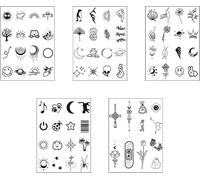 6 Feuilles Autocollants Temporaires, Tattoos Imperméables Avec Une Durée De 2 Semaines, Divers Motifs À Combiner, Tatouage Éphémère Longue Durée, Tatouage Femme, En Allemand