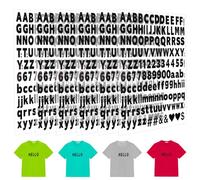 6 Feuilles Chiffres et Lettres Thermocollante pour Vêtements Patchs de Lettres 2,5 cm Tissu Thermocollant 0-9 Chiffres et A-Z Lettres Thermocollantes Repasser Patchs pour Bricolage Artisanat (Noir)