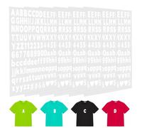 6 Feuilles Chiffres et Lettres Thermocollante pour Vêtements Patchs de Lettres 2,5 cm Tissu Thermocollant 0-9 Chiffres et A-Z Lettres Thermocollantes Repasser Patchs pour Bricolage Artisanat (Blanc)