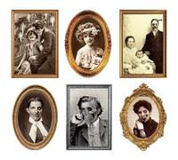 6 Feuilles de Cadres Photo d'halloween 3D, Portraits de Visages changeants