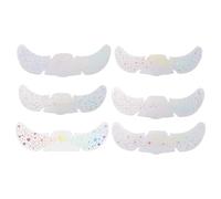 6 Feuilles Paillent Les Taches De Rousseur De Tatouage Temporaire Pour Le Visage Scintillant Des Taches