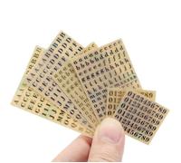 6 Feuilles Petit 0,12 Pouce Alphabet Nombre Autocollants Paillettes Alliage Auto-AdhéSif Lettres Autocollants Or-Argent (3Mm)