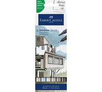 6 Feutres De Coloriage - A Base D'alcool - Double Pointes - Architecture - Faber Castell - Goldfaber