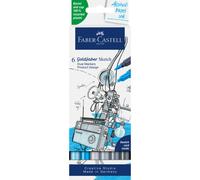 6 feutres - Dessin - Faber-Castell - Goldfaber Sketch - Double pointe - Teintes