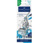 6 feutres - Dessin - - Goldfaber Sketch - Double pointe - Teintes bleu/gris