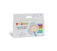 6 feutres pailletés pointe Ø 2 mm