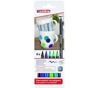 6 feutres pinceaux pour porcelaine EDDING 4200 Froide nuances G