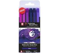 6 feutres - Pointe pinceaux - Koi Coloring Brush Pen Galaxy colours - Sakura