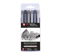 6 feutres - Pointe pinceaux - Koi Coloring Brush Pen Urban colours - Sakura