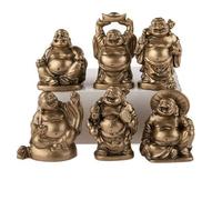 6 Figurines Bouddha Rieur - Chance Et Bonheur