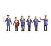 6 Figurines d'officiers de chemin de fer Allemagne NOCH 15265 H0