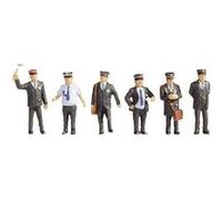 6 Figurines dofficiers de chemin de fer Suisse NOCH 15266 H0 G