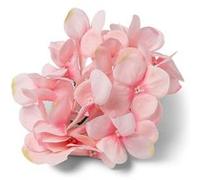 6 fleurs hortensias artificiels 12cm rose - artifetes 77058 Rose G