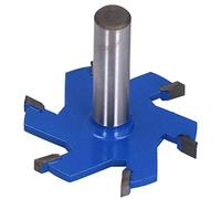 6 Flute Router Bit, T Slot Woodworking Slotting Milling Cutter, Alloy Carbon Steel Extended Shank, Industrial Grade CNC Tools for Electric Milling Machine and Engraving Machine (1/2 poignée)