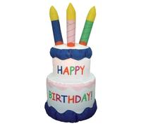 6 Foot Inflatable Happy Birthday Cake Yard Decoration by BZB Goods