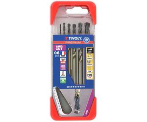 6 forets métaux HARDCUT HSSE8 revêtus INCOCUT 2 à 8mm PREMIUM - TIVOLY - 81492670002