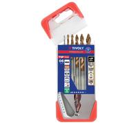 6 Forets métaux HSS taillé meulé revêtus FUSIO affûtage Tivoly Smart Point Ø 1 à 8mm - TIVOLY - 11457170002