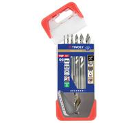 6 forets métaux Premium TSP HSS taillé meulé - affûtage étagé - Ø 1 à 8 mm - TIVOLY - 11457070002