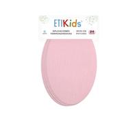 6 Genouxillères couleur Rose clair thermocollantes à repasser. Coudières pour protéger vos vêtements et réparer pantalons, vestes, pulls, chemises. 16 x 10 cm.