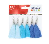 Pompon Bleu 6 Pièces