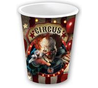 6 gobelets en carton Horror Clown