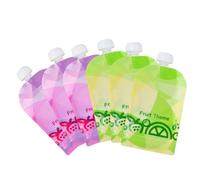 6 Gourdes des Aliments pour Bébé, Bébés Sachets des Aliments, Gourdes Réutilisables pour Compote ou Purée, Pochettes de Nourriture pour Enfant, Baby Sachets de Alimentaires, Baby Food Storage Pouches