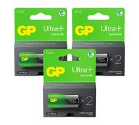 6 Gp Ultra+ Alkaline G-Tech Lr14 C Pile Performance Durable Blister Exp 2033