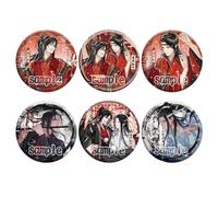 6 Grandmaster of Demonic Cultivations Broche Anime Metal Pins Set Mo Dao Zu Shi Cosplay Accessoire Sac Decor 58MM