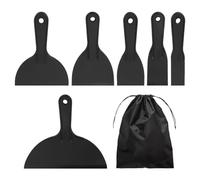 6 Grattoirs En Plastique Et 1 Sac Oxford, Grattoir Applicateur, Outil Multifonction, Grattoir À Film De Voiture