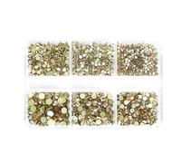 6 Grids Flatback Nail Diamant Nail 3D Cristal Gemmes Bijoux Manucure Nail Décoration Partie