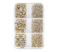 6 grilles de strass pour manucure 3D avec fond pointu