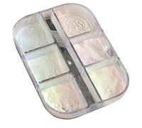 6 Grilles Miroir Ongles Paillettes Poudre Chromé Frottement Poussière Scintiller Pigment Fine Décoration De Mariage Manucure Ongle Uv Gel Polonais
