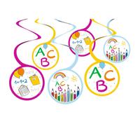 6 guirlandes Swirl Rentrée scolaire ABC
