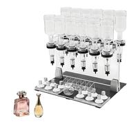 6 Head Perfume Filling Station Manual Liquid Dispenser with Scale for Store Salon Bar(12Heads)