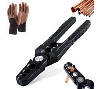6-Hole Multi-size Copper Pipe Repair & Rounding Tool,Multifunctional Coppers Pipe Rounder,Fast & Easy Pipe Fixing, For 1/4", 3/8", 1/2", 5/8",3/4" 7/8" Steel Tubing Straightener (1Pcs)