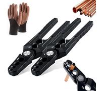 6-Hole Multi-size Copper Pipe Repair & Rounding Tool,Multifunctional Coppers Pipe Rounder,Fast & Easy Pipe Fixing, For 1/4", 3/8", 1/2", 5/8",3/4" 7/8" Steel Tubing Straightener (2Pcs)