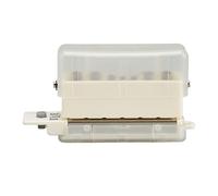 6 Hole Paper Puncher Portable Cute Style ABS Manual Operation 7mm Punching Depth Desktop Punch Puncher for Office (Transparente)