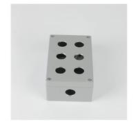 6 hole six button box 160 * 100 * 60 cast aluminum waterproof button box metal power control box 22mm NWPNLXEA