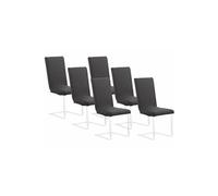 : 6 housses de chaise extensibles et écologiques - Noir