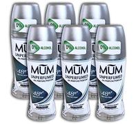 6 Il Paquet Mum Unperfumed Anti-transpirant Déodorant Roll Sur 6 X 50 ML