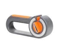 6-in-1 Adjustable Kitchen and Garden Tool Sharpener, ABS Material, Non-Slip Design, 19.5x8.5x4cm, Universal Fit for Indoor Outdoor Use, Scissors Knives Maintenance