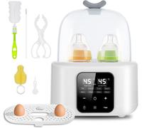 6 In 1 Baby Bottle Warmer With Temperature Control,Breast Milk Warmer And Maternity Milk In Minutes,Bottle Sterilizer With Digital Lcd Display For Travel And Home