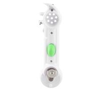 6 in 1 Can Opener | Ergonomic Kitchen Bottle Opener with Easy Hang | Lightweight ABS Multi - Function Tool | Opens Jars/Lids/Rings/Beer Bottles