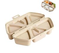 6 in 1 Onigiri Mold - Onigiri Mold 6, Triangle Rice Ball Molds, for Easy Shaping, Uniform Rice Balls, Meal Prep, Bento Lunch, Family Cooking & Sushi Musubi (1pcs Beige)