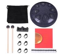 6 Inch Drum with 11 Notes Designed for Yoga and Focus Crafted in Steel for Durability and Portability Relaxation Tool