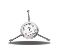 6 inch Steel Wire Rotary Brush Cutter Trimmer Head, Bore 0.2inch/5mm - Weed Wacker Replacement Heads, Universal Steel Wire Trimmer Head (Style 1)